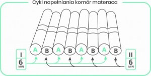 Reha Fund Materac pneumatyczny komorowy, 17 komór CPR 4