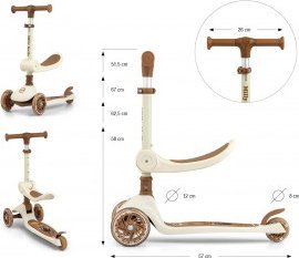 Hulajnoga Milly Mally Fuzzy Classic Beżowy 11