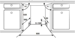 Zmywarka Eta 60 cm szerokości zmywarka do zabudowy ETA239790001D 4