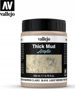 Vallejo Vallejo: 26.810 - Diorama FX - Thick Mud - Light Brown Mud (200 ml) 1