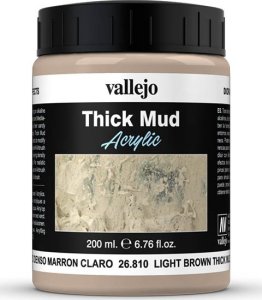 Vallejo : 26.810 - Diorama FX - Thick Mud - Light Brown Mud (200 ml) 4