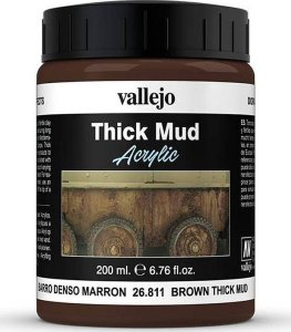 Vallejo Vallejo: 26.811 - Diorama FX - Thick Mud - Brown Mud (200 ml) 3