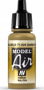 Vallejo Vallejo: 71.025 - Model Air - Dark Yellow RAL7028 (17 ml) 1