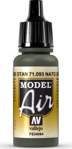 Vallejo Vallejo: 71.093 - Model Air - NATO Green (17 ml) 1