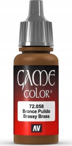 Vallejo Vallejo: 72.058 - Game Color - Metallic - Brassy Brass (18 ml) 1
