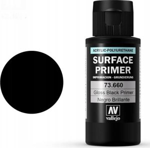 Vallejo Vallejo: 73.660 - Surface Primers - Gloss Black (60 ml) 1