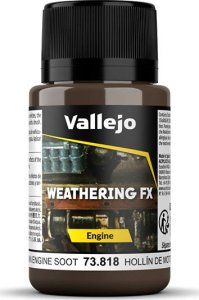 Vallejo Vallejo: 73.818 - Weathering FX - Engine - Brown Engine Soot (40 ml) 5
