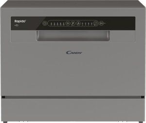 Zmywarka Candy | Zmywarka | 6E51LS | Table | Plotis 55 cm | Number of place settings 6 | Number of programs 8 | Energy efficiency class E | srebrny 9
