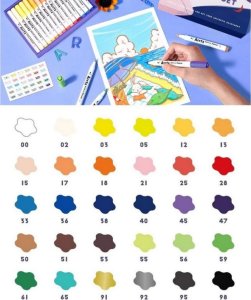 ARRTX Markery akrylowe - flamastry, 30 spalwów 2