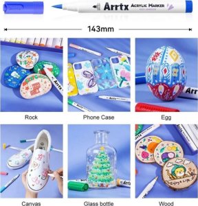 ARRTX Markery akrylowe - flamastry, 30 spalwów 3