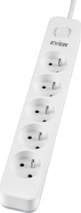 Listwa zasilająca Ever Listwa antyprzepięciowa Ever Proect 5PL 3m biała 2
