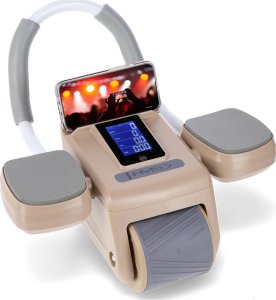 HMS KA08 BROWN ABS AUTOMATYCZNE KOŁO DO ĆWICZEŃ MIĘŚNI BRZUCHA Z WYŚWIETLACZEM LCD I ŁADOWANIEM 3
