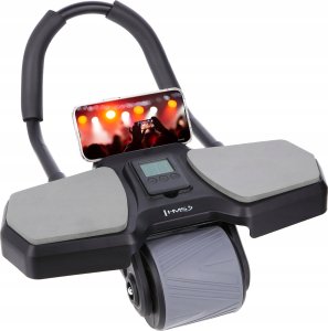 HMS KA10 BLACK KÓŁKO ABS AUTOMATYCZNE KOŁO DO ĆWICZEŃ MIĘŚNI BRZUCHA Z PODPARCIEM 3