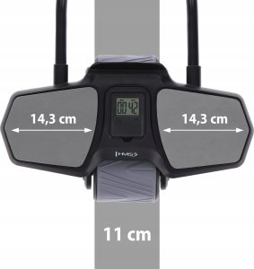 HMS KA10 BLACK KÓŁKO ABS AUTOMATYCZNE KOŁO DO ĆWICZEŃ MIĘŚNI BRZUCHA Z PODPARCIEM 8