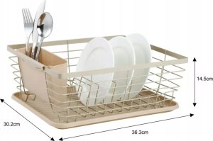 KingHoff SUSZARKA DO NACZYŃ OCIEKACZ 36 X 30 X 14,5CM KINGHOFF KH-1838 8