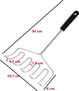 Brunbeste CEDZAK PODBIERAK DO KNEDLI ŁOPATKA DO ODCEDZANIA 35CM BRUNBESTE BB-1668 2