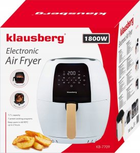 Klausberg DUŻA FRYTOWNICA BEZTŁUSZCZOWA BIAŁA 7.7L 1800W KLAUSBERG AIR FRYER KB-7709 19