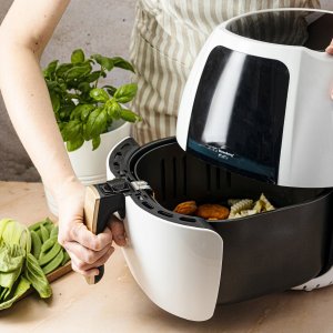 Klausberg DUŻA FRYTOWNICA BEZTŁUSZCZOWA BIAŁA 7.7L 1800W KLAUSBERG AIR FRYER KB-7709 8
