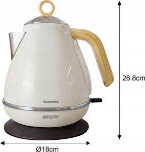 Klausberg CZAJNIK ELEKTRYCZNY ZE STALI NIERDZEWNEJ 1.7L BIAŁY KLAUSBERG KB-7708 2