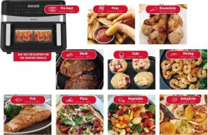 Klausberg FRYTOWNICA BEZTŁUSZCZOWA DWUKOMOROWA 9L 1750W KLAUSBERG AIR FRYER KB-7717 9