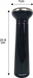 Młynek do przypraw Klausberg ZESTAW MŁYNKÓW DO PIEPRZU SOLI PRZYPRAW SOLNICZKA MŁYNEK CZARNY KLAUSBERG KB-7705 10