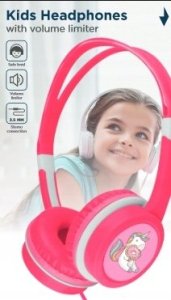 Słuchawki Gembird SŁUCHAWKI DZIECIĘCE NAUSZNE JEDNOROŻEC RÓŻOWE 2