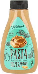 KruKam Pasta Orzechowa 100% butelka 400g 1