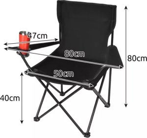 Trizand Krzesło wędkarskie czarne (K23673) 14