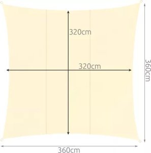 Gardlov ŻAGIEL PRZECIWSŁONECZNY 3.6X3.6M GARDLOV 23165 5