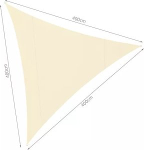 Gardlov Żagiel przeciwsłoneczny 4x4x4m beżowy 5