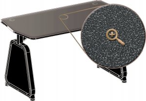 Biurko Cortek SOLIDNE BIURKO CORTEK SPECTRE INFINTY LED GAMING RAGE RESIST 9