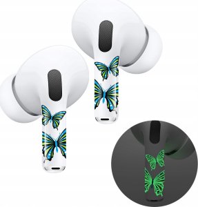 RockMax ROCKMAX ART SKINS BUTTERFLY GLOW WITH APPLICATOR FOR AIRPODS PRO 2/ PRO 1