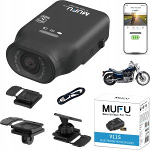 Wideorejestrator MUFU WIDEOREJESTRATOR MOTOCYKLOWY MUFU MOTOCAM V11S FULLHD 7H / IP66 + AKCESORIA 1