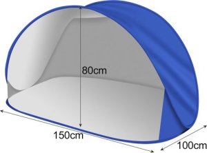 Trizand NAMIOT PLAŻOWY 150X100X80CM 23477 5