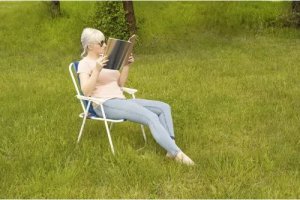 Trizand KRZESŁO OGRODOWE TRIZAND BERGAMO MET. NIEB. 23558 9