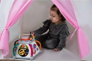 Kruzzel NAMIOT DLA DZIECI DOMEK + LAMPKI 23472 10