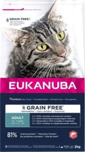 EUKANUBA EUKANUBA Grain Free adult salmon - sucha karma dla kota - 2 kg 1