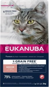 EUKANUBA EUKANUBA Grain Free senior salmon - sucha karma dla kota - 2 kg 1