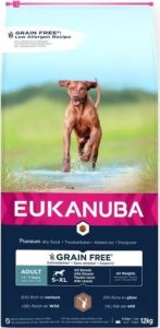 EUKANUBA EUKANUBA dorosły wszystkie rasy bez zbóż dziczyzna - sucha karma dla psa - 12 kg 1