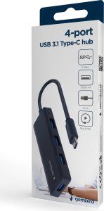 HUB USB Gembird GEMBIRD 4-port USB 3.1 Gen 1 Type-C hub 4