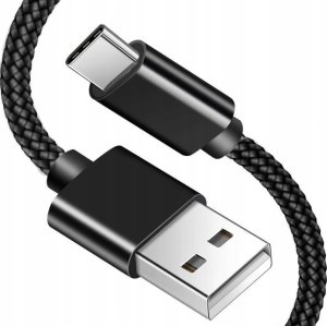 Kabel USB Gembird GEMBIRD Kabel USB Type-C w oplocie tekstylnym wtyki w osłonie metalowej 1.8m Czarny 1