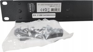 Organizer Gembird GEMBIRD organizer kabli 1U z zaślepką do szaf 19 czarny 3