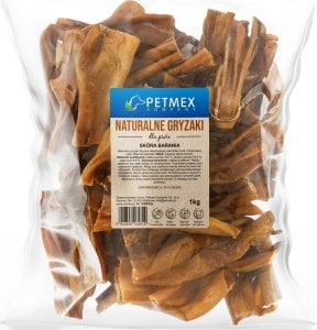 Petmex PETMEX Skóra barania gryzak naturalny 1kg 1