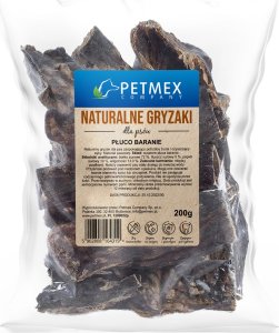 Petmex PETMEX - Płuco baranie gryzak naturalny 200g 1