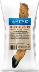 Petmex PETMEX - Racica sarny z futrem gryzak naturalny 1szt 1