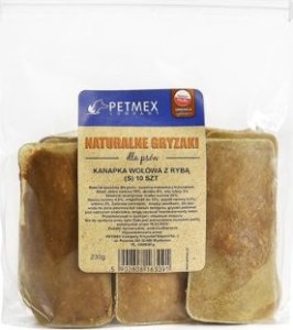 Petmex PETMEX - Skóra wołowa z rybą rozmiar S 10szt. 1