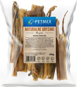 Petmex PETMEX Skóra królika gryzak naturalny 200g 1