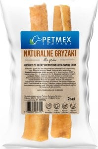 Petmex PETMEX - Krokiet ze skóry wieprzowej rolowany gryzak naturalny 12cm 2szt. 1