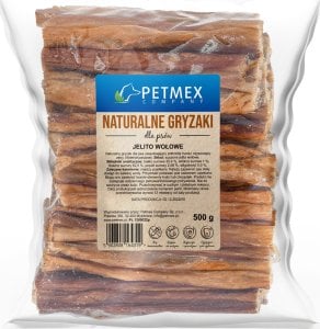 Petmex PETMEX - Jelito wołowe gryzak naturalny 500g 1