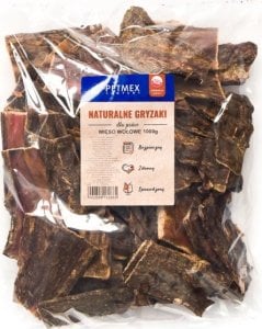 Petmex PETMEX - Przełyk wołowy płaski gryzak naturalny 1kg 1